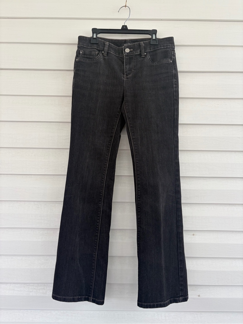 White House Black Market Bootcut Jeans Black Workwear Classic Denim